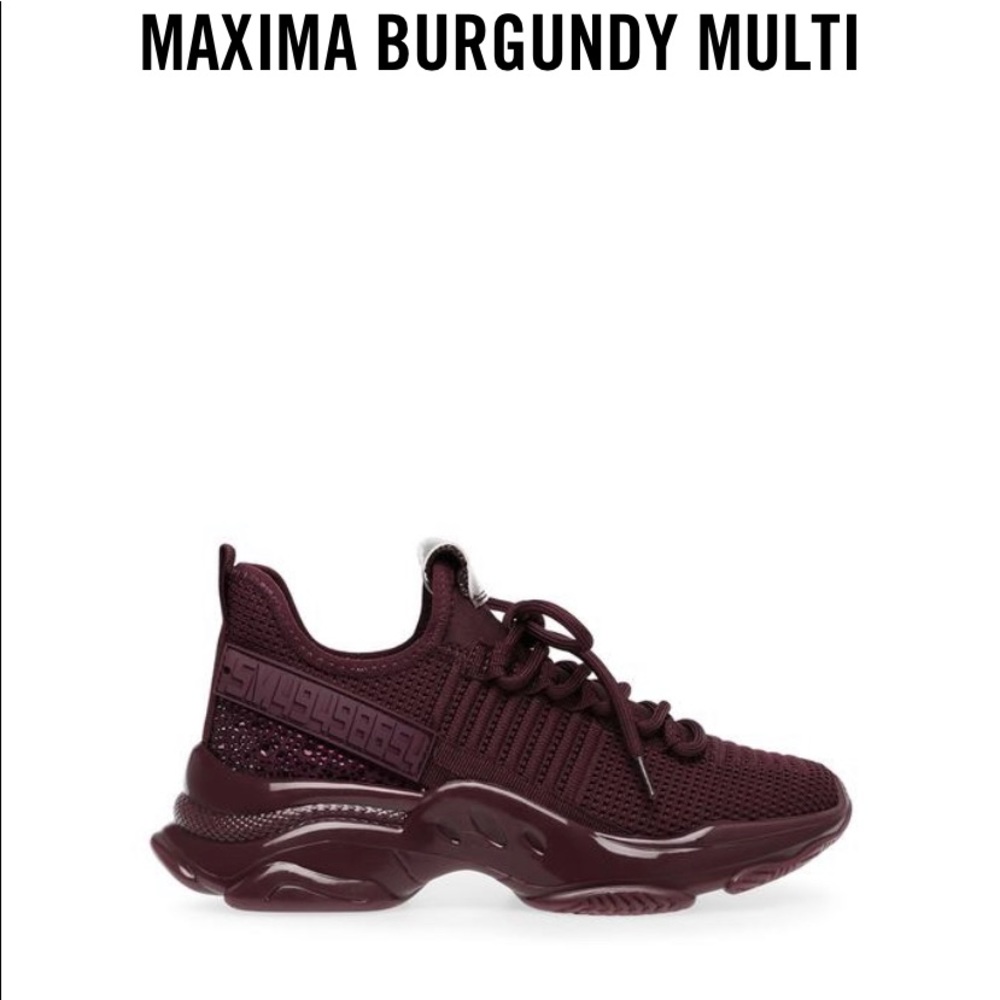 Size 7 shoes burgundy new never worn other worn 1 - Picture 2 of 2